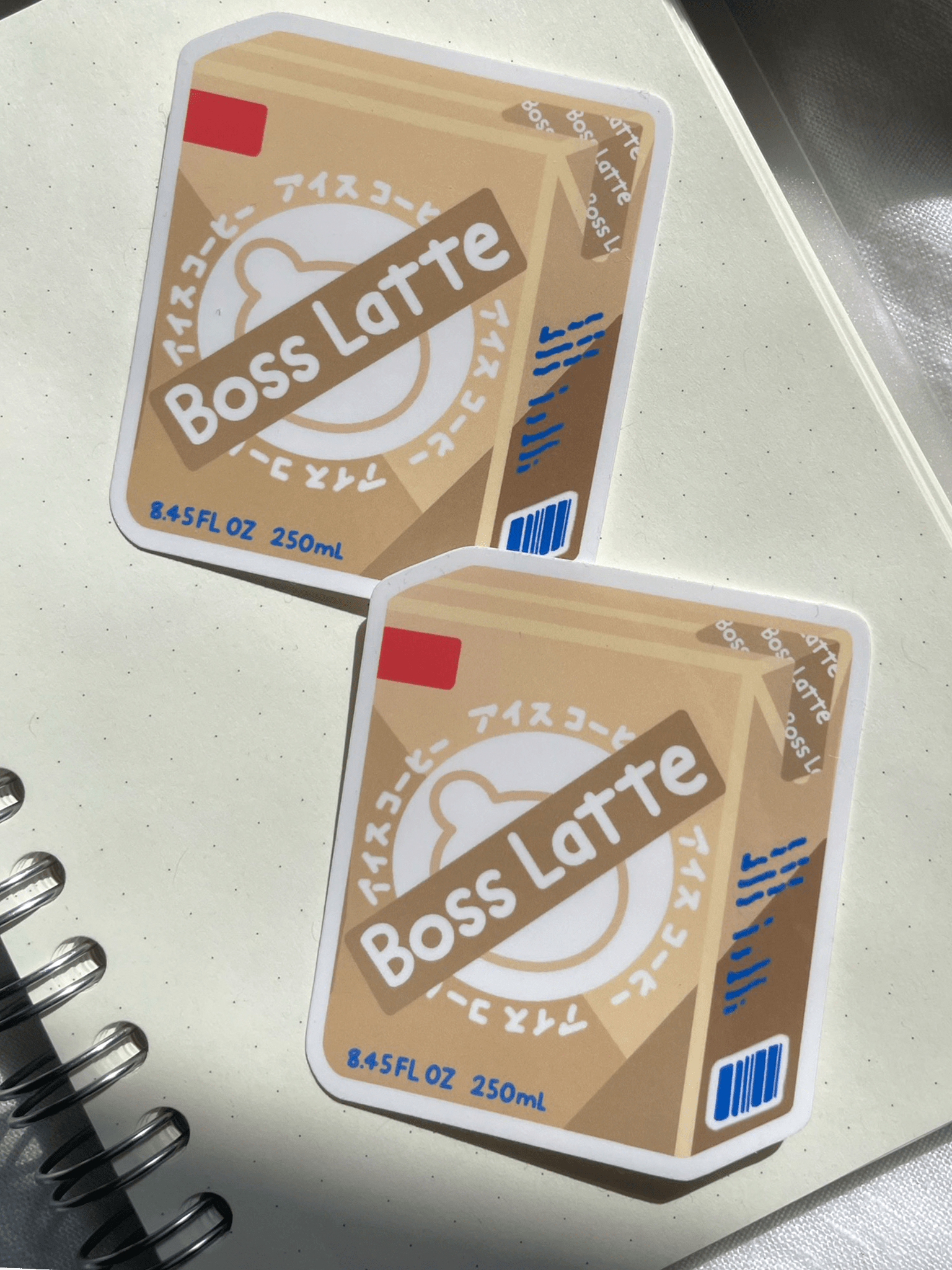 Kuppochino Cafe Boss Latte Vinyl Sticker