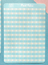 Kuppochino Cafe Dreamy Blue Plaid Polco Sheet