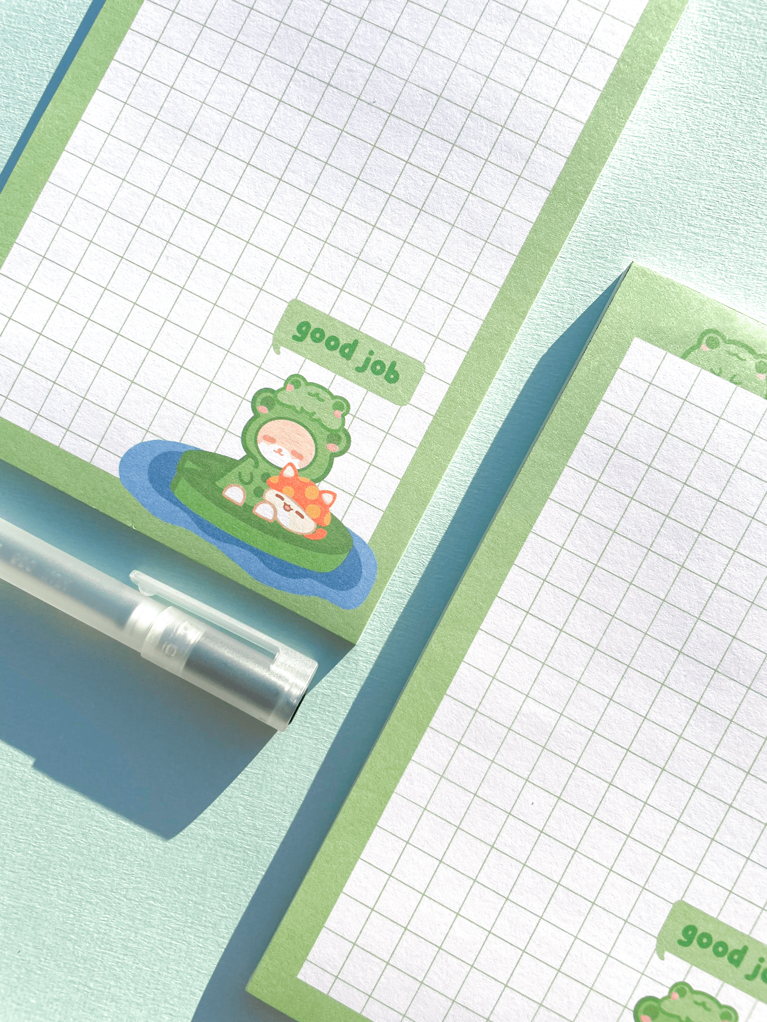 Kuppochino Cafe Froggy Memo Pad Long