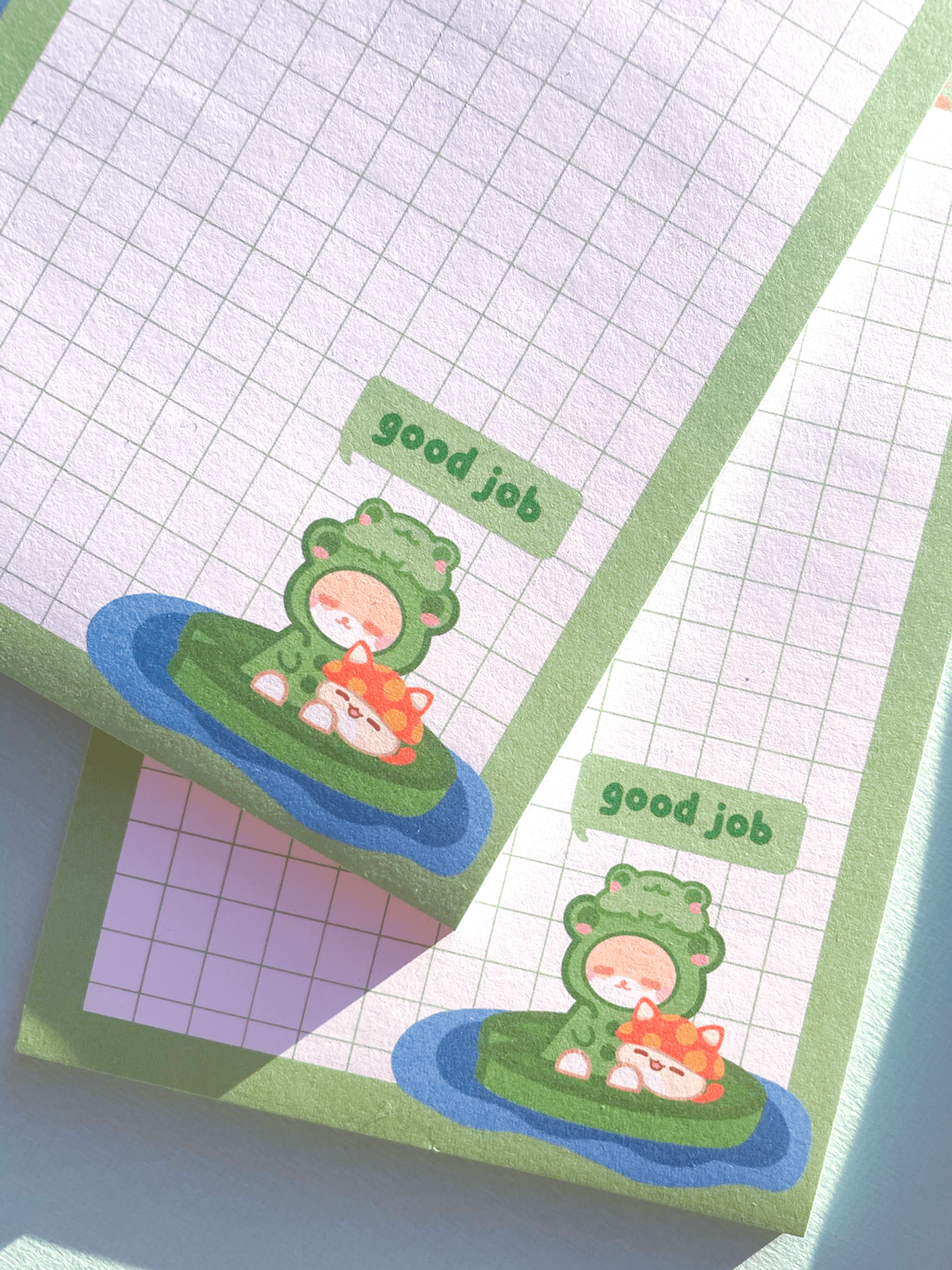 Kuppochino Cafe Froggy Memo Pad Long