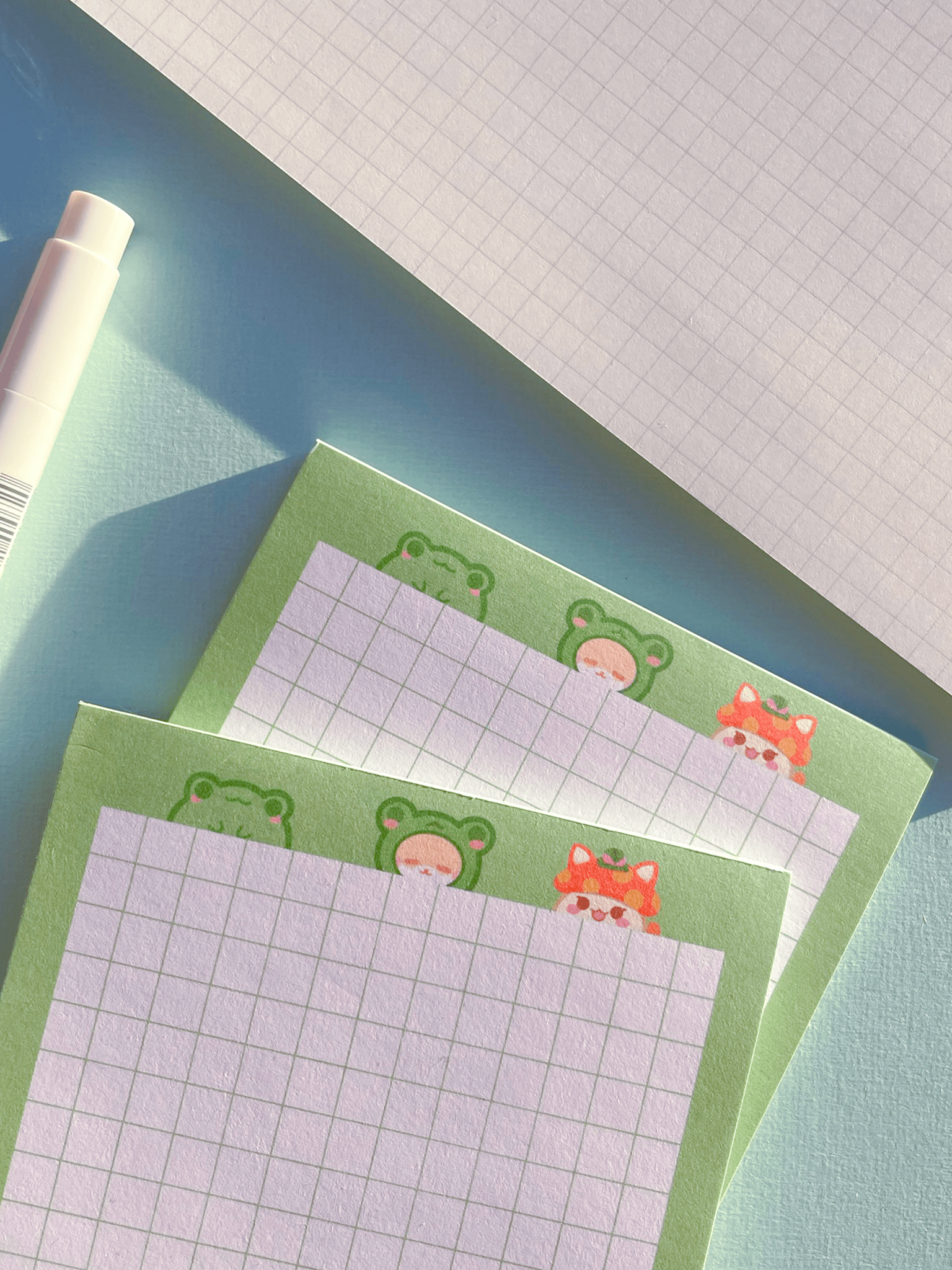 Kuppochino Cafe Froggy Memo Pad Long