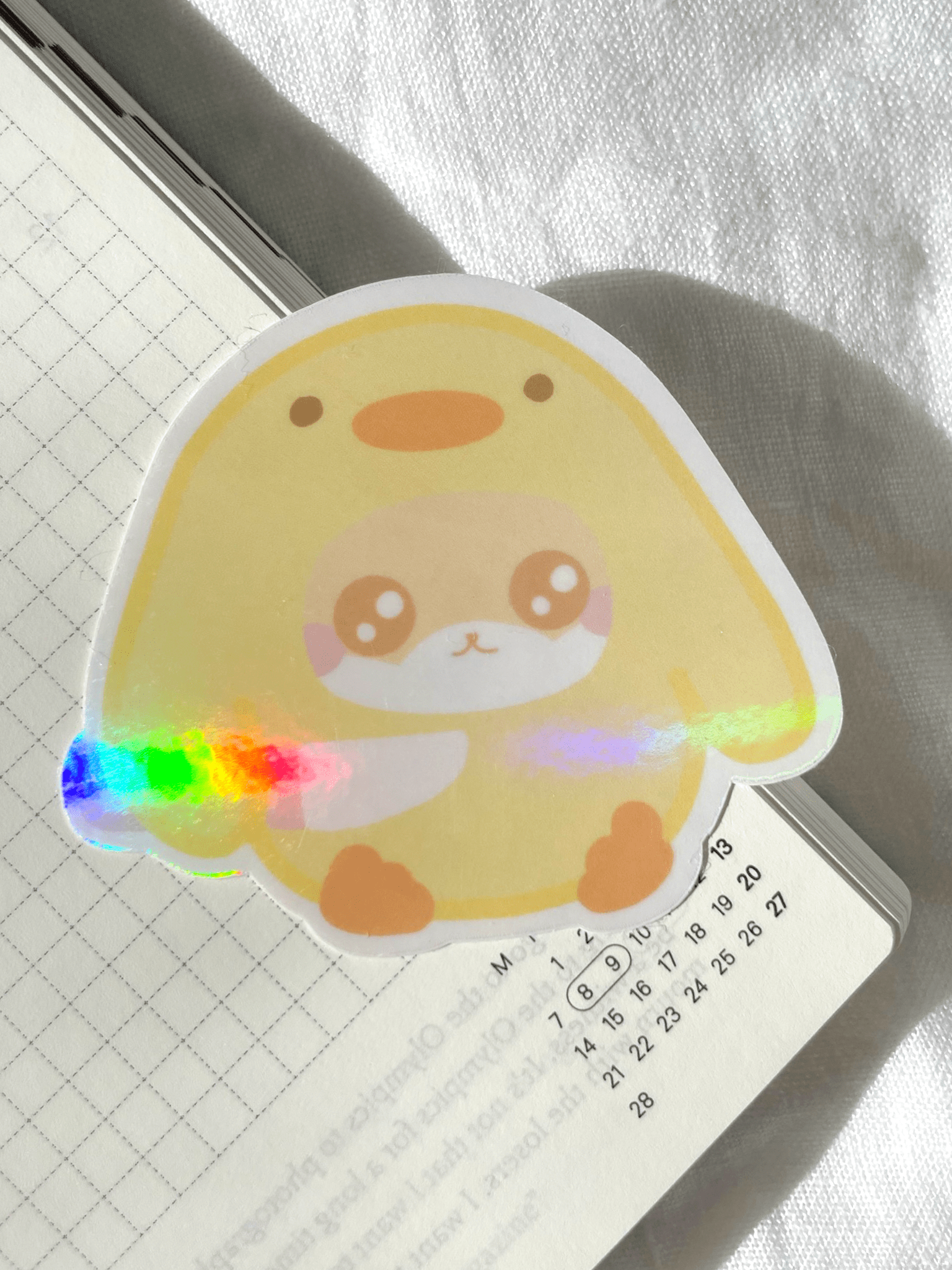 Kuppochino Cafe Holographic Duckie Vinyl Sticker