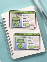 Kuppochino Cafe Matcha Kawaii ID Cards