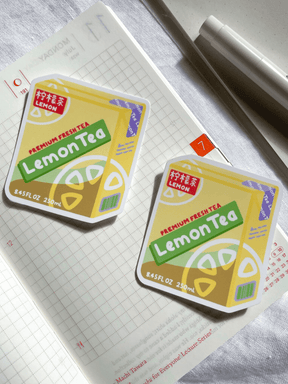 Kuppochino Cafe Lemon Tea Vinyl Sticker