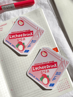 Kuppochino Cafe Lychee Drink Vinyl Sticker